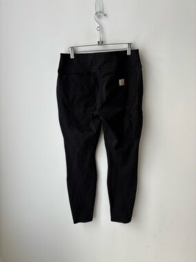 Carhartt Black Work Pants Stretch Utility Cargo Pocket Fitted Size M